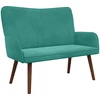 Dvitaškė sofa Turkio 115 x 61 x 87 cm Aksomas