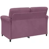 Dvitaškė sofa Violetinė 138 x 83 x 95 cm Aksomas