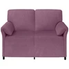 Dvitaškė sofa Violetinė 138 x 83 x 95 cm Aksomas