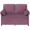 Dvitaškė sofa Violetinė 138 x 83 x 95 cm Aksomas