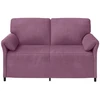 Dvitaškė sofa Violetinė 158 x 83 x 95 cm Aksomas