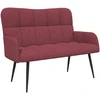 Dvitaškė sofa Vyno raudona 115 x 61 x 87 cm Audinys