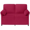 Dvitaškė sofa Vyno raudona 138 x 83 x 95 cm Aksomas