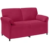 Dvitaškė sofa Vyno raudona 158 x 83 x 95 cm Aksomas