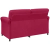 Dvitaškė sofa Vyno raudona 158 x 83 x 95 cm Aksomas