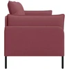 Dvitaškė sofa Vyno raudona 188 x 81 x 89 cm Audinys