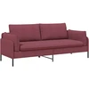Dvitaškė sofa Vyno raudona 188 x 81 x 89 cm Audinys
