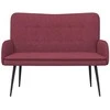 Dvitaškė sofa Vyno raudonumo 115 x 61 x 87 cm audinys