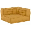 Dvivietė modulinė sofa, geltona, 140x70x36, audinys