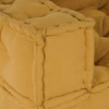 Dvivietė modulinė sofa, geltona, 140x70x36, audinys