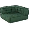Dvivietė modulinė sofa, žalia, 140x70x36, audinys