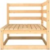 Dvivietė sodo sofa su pagalvėlėmis, pušies medienos masyvas
