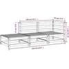 Dvivietė sodo sofa su pakoja, impregnuota pušies mediena