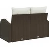 Sodo sofa su pagalve Ruda 124 x 62 x 69cm poliratanas