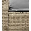 Dvivietė sodo sofa su staliuku ir pagalvėlėmis, smėlio spalvos