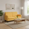 Dvivietė sofa, 135x65x76, geltonos spalvos