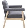 Dvivietė sofa, audinys, tamsiai pilka