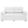 Dvivietė sofa, balta, 160x81x84 cm, dirbtinė oda