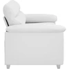 Dvivietė sofa, balta, 160x81x84 cm, dirbtinė oda