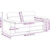 Dvivietė sofa, balta, 180x81x84 cm, dirbtinė oda