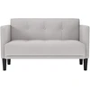 Dvivietė sofa, debesų pilka, 111 cm, audinys
