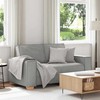 Dvivietė sofa, debesų pilka, 160x78x84 cm, audinys