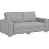 Dvivietė sofa, debesų pilka, 180x78x84 cm, audinys