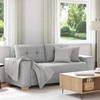 Dvivietė sofa, debesų pilka, 180x77x82 cm, audinys