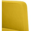Dvivietė sofa, geltona, 111 cm, aksomas