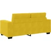 Dvivietė sofa, geltona, 180x77x82 cm, aksomas