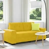 Dvivietė sofa, geltona, 180x77x82 cm, aksomas