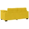 Dvivietė sofa, geltona, 180x77x82 cm, aksomas