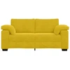 Dvivietė sofa, geltona, 180x77x82 cm, aksomas