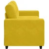 Dvivietė sofa, geltona, 180x77x82 cm, aksomas