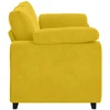 Dvivietė sofa, geltona, 180x77x82 cm, aksomas
