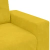 Dvivietė sofa, geltona, 180x77x82 cm, aksomas