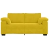 Dvivietė sofa, geltona, 180x77x82 cm, aksomas