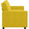 Dvivietė sofa, geltona, 180x78x84 cm, aksomas