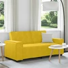 Dvivietė sofa, geltona, 180x78x84 cm, aksomas