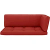 Lauko baldų komplektas Dvivietė sofa iš palečių su pagalvėlėmis, impregnuota pušis