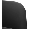 Dvivietė sofa, juoda, 109 cm, aksomas