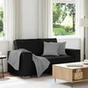 Dvivietė sofa Juodas 160 cm Dirbtinė oda