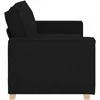 Dvivietė sofa, juoda, 180x78x84 cm, audinys