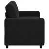 Dvivietė sofa, juoda, 160x77x82 cm, aksominė
