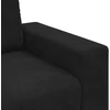Dvivietė sofa, juoda, 160x77x82 cm, aksominė