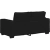 Dvivietė sofa, juoda, 160x77x82 cm, audinys