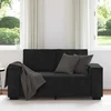 Dvivietė sofa, juoda, 160x78x84 cm, aksominė