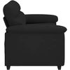 Dvivietė sofa, juoda, 160x81x84 cm, audinys