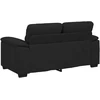 Dvivietė sofa, juoda, 160x81x84 cm, audinys