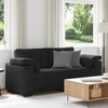 Dvivietė sofa, juoda, 180x77x82 cm, aksominė